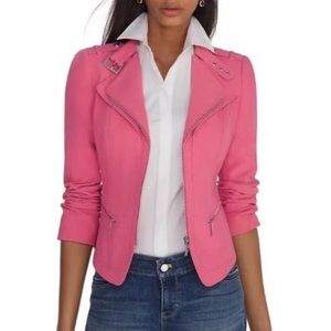 WHBM Pink Moto Jacket 00